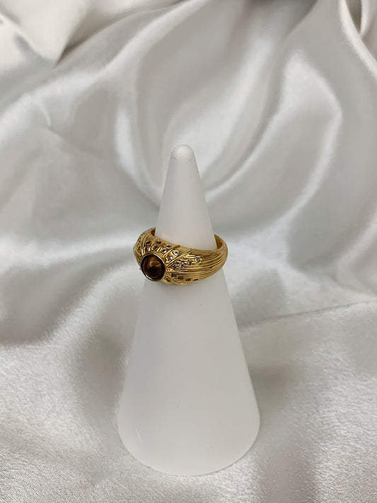 Golden Eye Statement Ring