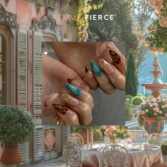 vacation aesthetic press on nails bold style