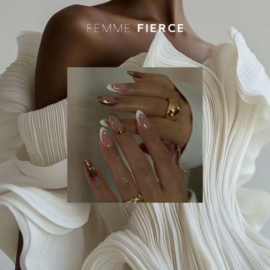 minimal luxury press on nails almond shape