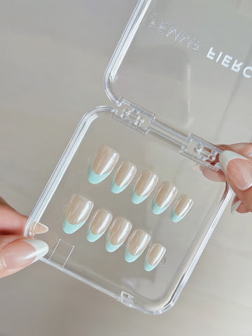 classic french manicure press on nails